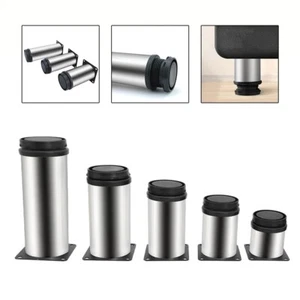 5-35CM Stainlesss Steel Furniture Legs Adjustable Cabinet Sofa Table Feet - Picture 1 of 17