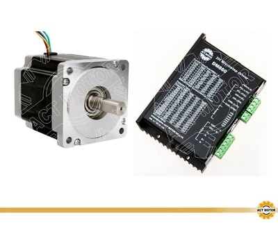 ACT MOTOR Motor paso a paso 1 pieza Nema34 34HS9456 5.6A 99mm Φ14mm + 1PC DM860 driver