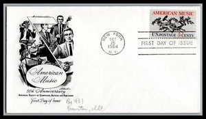 US FDC # 1252 5c American Music  Artmaster  1964, 9g363 - Picture 1 of 1