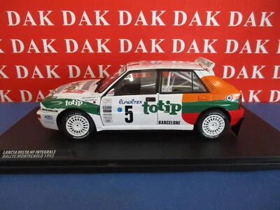 Die cast 1/18 Modellino Auto Lancia Delta HF Int. Rally Monte Carlo 1993 Aghini - Immagine 1 di 4
