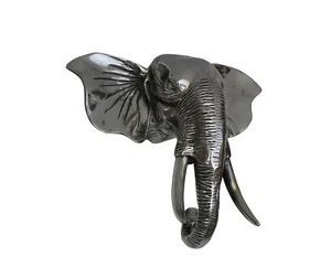 Large Elephant Head Statue Decor - Picture 1 of 8