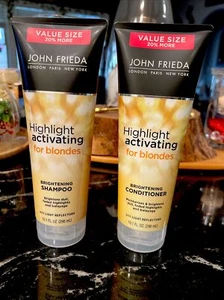 John Frieda Highlight Activating For Blondes Shampoo & Conditioner 10.1 oz - Picture 1 of 8