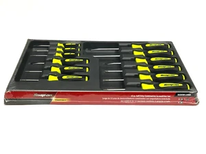 Snap on Tools New SGDXW120BH 12pc Hi-Viz Yellow Grip Combination Screwdriver Set - Picture 1 of 12