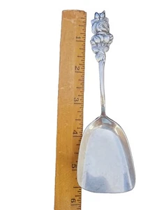 Vintage Reed & Barton Harlequin Tea Rose Sugar Bon Bon Spoon 5 3/8" Rose Floral - Picture 1 of 8