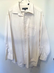 Mens Hickey Freeman shirt 16 1/2 -33  ivory business casual button up cotton - Picture 1 of 5