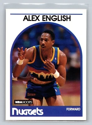 1989-90 NBA Hoops - Alex English #120 - Image 1 of 2