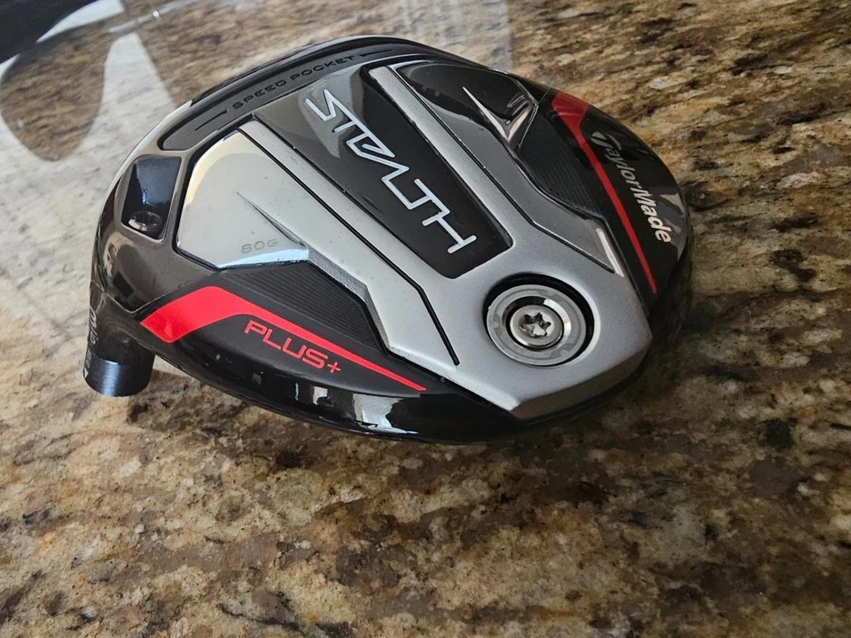 New LH TaylorMade Stealth Plus+ 15° 3W Fairway Wood with Titanium Face Head Only - Image 1 of 4