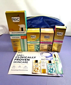 4 RoC Skin Care Products ROC Anti-Aging Serum Capsules Eye Cream Moisturizer - Picture 1 of 4