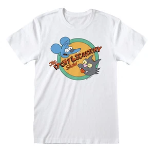 Simpsons Itchy And Scratchy Show Official Merchandise T-Shirt M/L/XL/2XL NEU - Picture 1 of 2