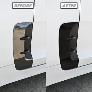 Superposición de vinilo cromado Delete Blackout para Kia Stinger GT 2018-23 borde de ventilación de guardabarros - Imagen 1 de 4