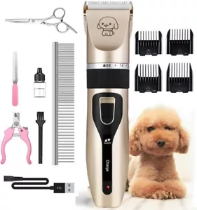 Dog Clippers,Professional Dog Grooming Kit, Cordless Dog Grooming Clippers for T - Picture 1 of 6