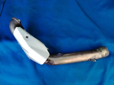 DUCATI PANIGALE 1199 899 COMPLETE HORIZONTAL EXHAUST HEADER PIPE & SHIELDS - Image 1 of 4