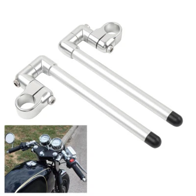 32MM Cafe Racer Bars 7/8" Motorcycle Universal Clip-On Handlebar Fork Tube - Image 1 of 4