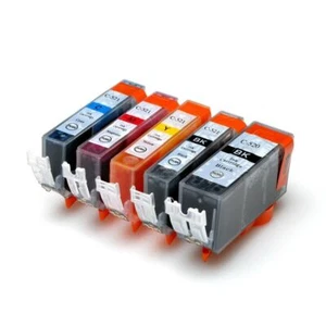 5 Ink Cartridges NonOEM PGI-520 CLI-521 for Canon MP540 MP550 MP560 MX870 MP990 - Picture 1 of 1