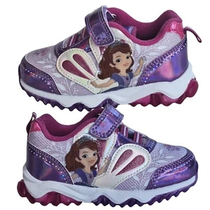 Disney shoes for girls sneakers with LED light without laces Pink Size 7 (15 cm - Picture 1 of 24