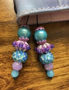 Traveler's notebook Journal Planner Beaded book thong/ bookmark charms - Imagen 1 de 2