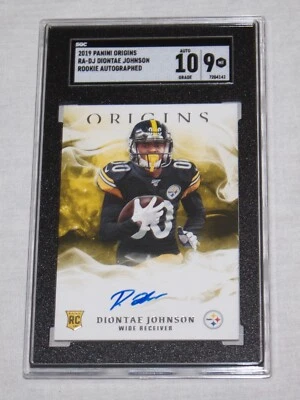 2019 Panini Origins Diontae Johnson Rookie Auto RA-DJ Steelers SGC 9 - Image 1 of 2