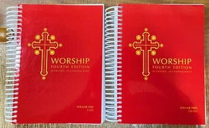 4 VOLUME GIA WORSHIP 4th EDITION KEYBOARD ACCOMPANIMENT RELIGIOUS SERVICE MUSIC - Picture 1 of 4
