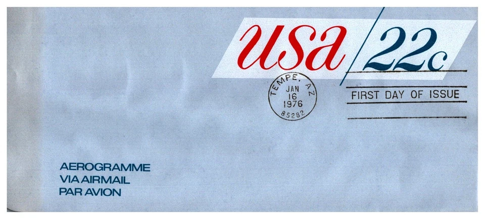 Post Cover US SC # UC50 USA 1976 22 Cent Tempe Arizona Letter Sheet FDC - Image 1 of 1