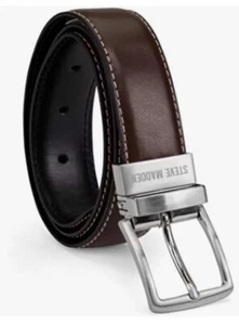 Steve Madden Reversable Leather Belt Youth Boys Size S 22/24 New - Picture 1 of 5