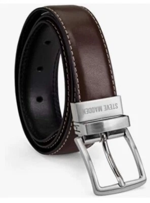 Steve Madden Cinturón de Cuero Reversible Jóvenes Niños Talla S 22/24 Nuevo Foto 1 de 4