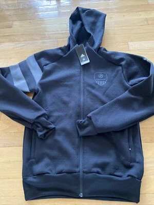 Adidas Мужские США волейбол полный молнии с капюшоном всепогодная куртка черный S DY2409 - Изображение 1 из 4