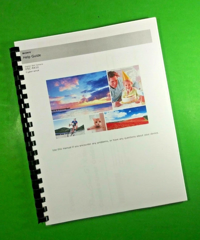 Manual del propietario para cámara Sony DSC RX10 231 páginas ¡con cubiertas transparentes! Foto 1 de 1