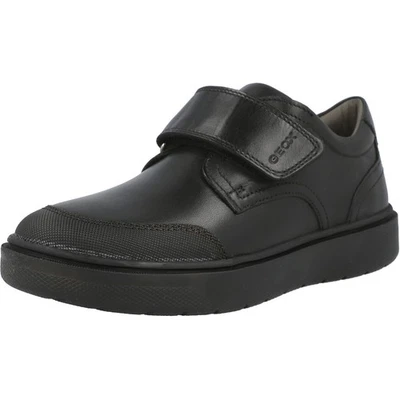 Zapatos formales de cuero Geox Riddock negros para niños - cómodos y transpirables Foto 1 de 4