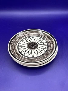 VTG Royal China CAVALIER IRONSTONE Casa Del Sol 3 Bread Plates Sunflower Boho - Picture 1 of 6