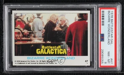 1978 Topps Battlestar Galactica Bizarre Wonderland #47 PSA 8 0ts2 - Image 1 of 3