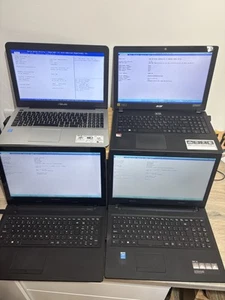 Joblot Bundle Laptop - Acer, Lenovo B50 G50, Asus X55L Sold for parts X 4 - Afbeelding 1 van 8