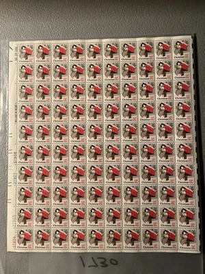 Scott 1730 Rural Mailbox Christmas Contemporary Full Sheet Of 100 MNH OG - Image 1 of 2