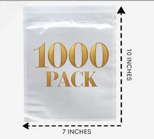 1000 Pack Shipping Label Sleeves 7x10" Packing Slip Envelope Pouch Self-Adhesive - Picture 1 of 8
