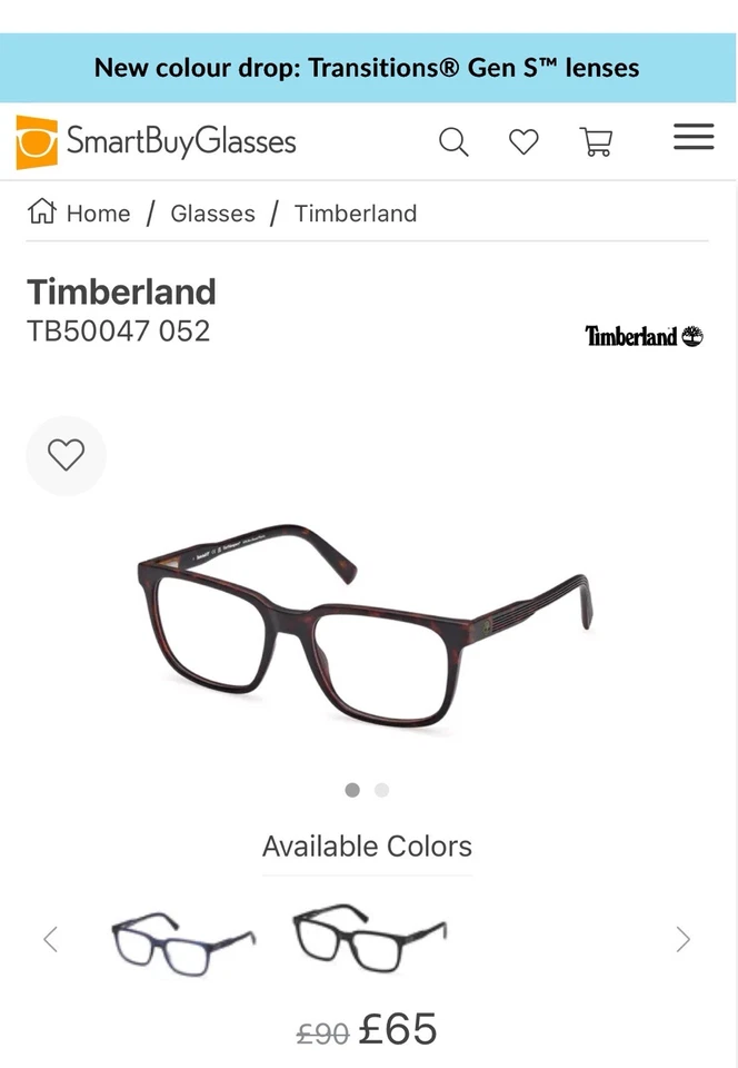 TIMBERLAND 50047-052 GLASSES FRAMES Dark Red Brown Tortoise - Image 1 of 4