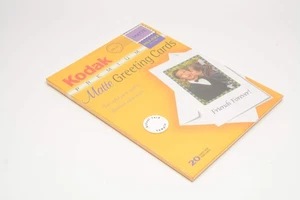 Kodak Premium Matte Greeting cards 20sh Half-fold 45lb - Picture 1 of 3