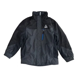 GERRY Black Zip Front Reflective All Weather Winter Coat MEDIUM Water Resistant - Picture 1 of 14