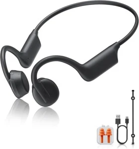 Bone Conduction Sport Headphones Lightweight Open Ear w/Built-in Mic, IPX5 Wat.. - Picture 1 of 6