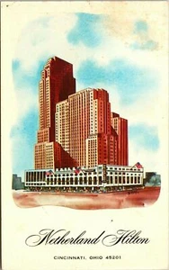 Postal de Holanda Hilton Hotel Cincinnati Ohio - Imagen 1 de 2