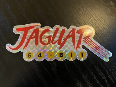 Atari Jaguar Prismatic Sticker 5 inch x 1.9 inch