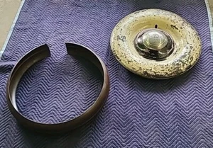 1930s Ford Spare Tire Cover And Ring Truck Sedan Coupe 35 36 37 38 39 40 Pickup - Picture 1 of 20