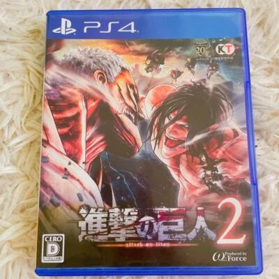 USED PS4 PlayStation 4 Attack on Titan 2 JAPAN IMPORT - Image 1 of 2