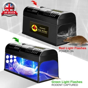 Electric Rat Killer High Voltage Electronic Rodent Mouse Trap Zapper Home Garden - Picture 1 of 15