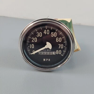 Vintage Diamond Reo White Truck 80 MPH Speedometer Marked 433655 550HM10 1895-A3 - Image 1 of 4