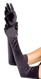Elegante Satin Handschuhe extralang in diversen Farben - Picture 1 of 4