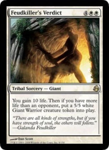 MTG - Feudkiller's Verdict - Morningtide - NM, English Magic FLAT RATE SHIP - Image 1 of 1