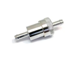 Filtro gasolina JMP prefiltro aluminio 8,0 mm para manguera de combustible cromo - Imagen 1 de 1
