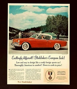 Studebaker Commander 1953 anuncio coche rojo bajo y picante impresión vintage AD - Imagen 1 de 1