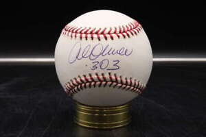 Al Oliver Signed Rawlings OML Baseball Autograph 303 Inscription ZJ8202