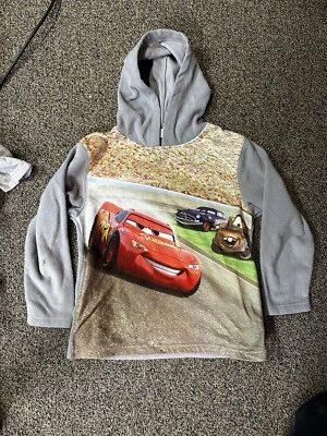 Disney Store Exvlusive Cars Lightning McQueen Hoodie Gray - Image 1 of 4