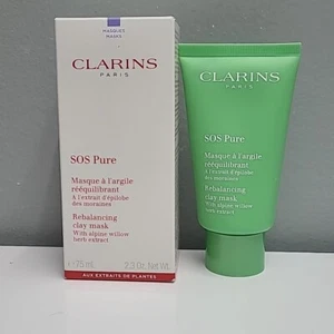 Clarins SOS Pure Rebalancing Clay Mask With Alpine Willow 2.3oz Sealed NIB - Picture 1 of 1